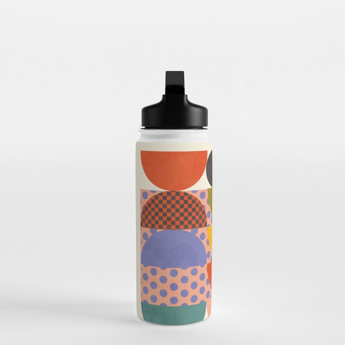 mid century modern shapes 6 22 Water Bottle Gallery Image 3
