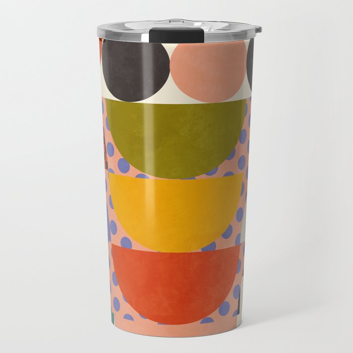 mid century modern shapes 6 22 Travel Mug Gallery Image 1