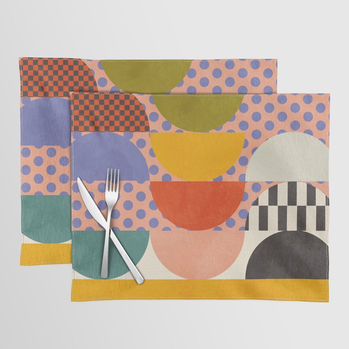 mid century modern shapes 6 22 Placemat Gallery Image 1
