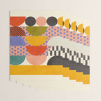 mid century modern shapes 6 22 Wrapping Paper Gallery Image 3