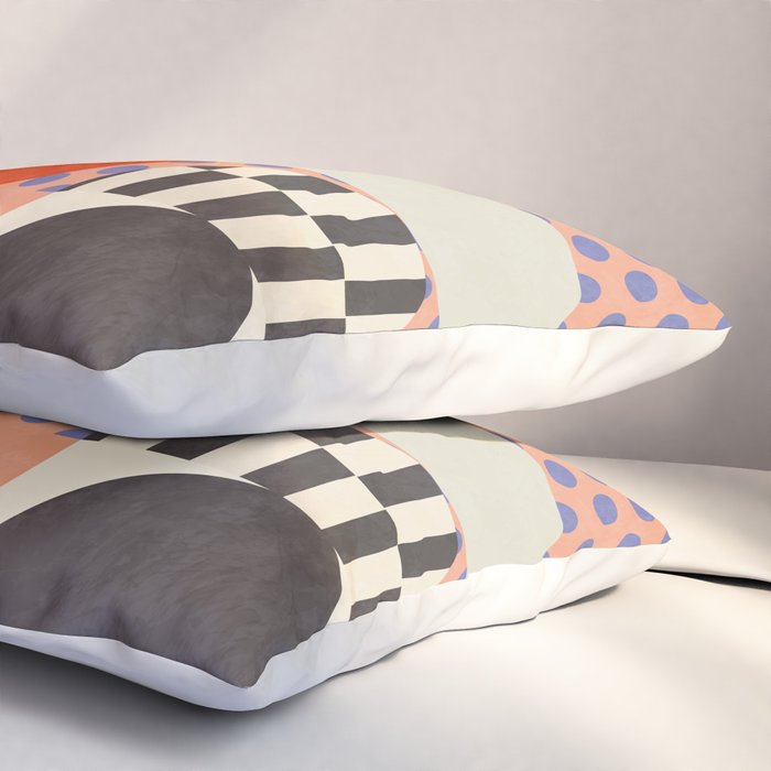 mid century modern shapes 6 22 Pillow Sham Gallery Image 3