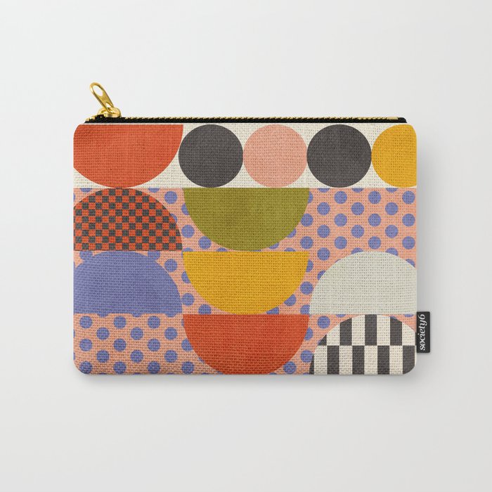 mid century modern shapes 6 22 Carry All Pouch Gallery Image 1