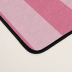 Pink Striped Pattern - Minimal Restro Aesthetic Desk Mat Gallery Image 4