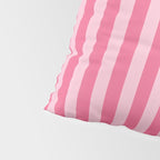 Pink Striped Pattern - Minimal Restro Aesthetic Pillow Sham Gallery Image 4