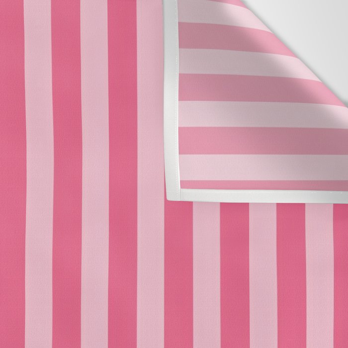 Pink Striped Pattern - Minimal Restro Aesthetic Wall Tapestry Gallery Image 3