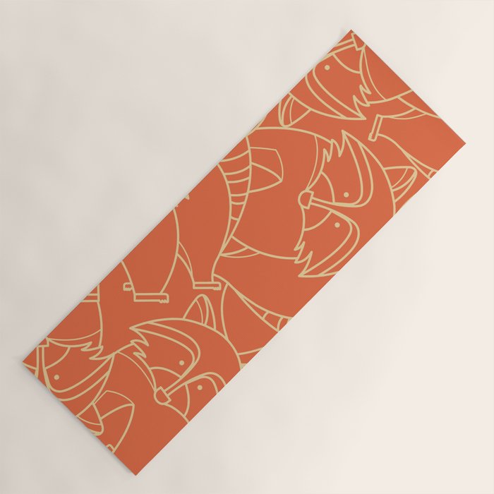 Minimalist Raccoon Yoga Mat Gallery Image 1