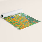 Gustav Klimt Flower Garden Yoga Mat Gallery Image 2