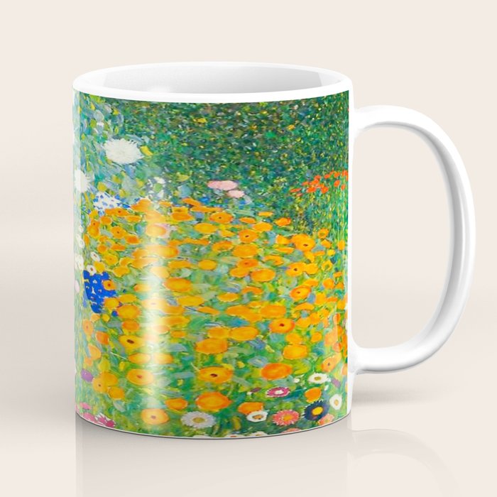 Gustav Klimt Flower Garden Coffee Mug Gallery Image 1