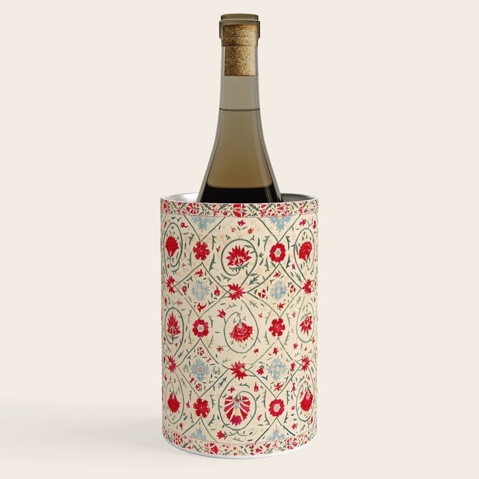 Nurata Suzani Uzbekistan Embroidery Print Wine Chiller Gallery Image 1