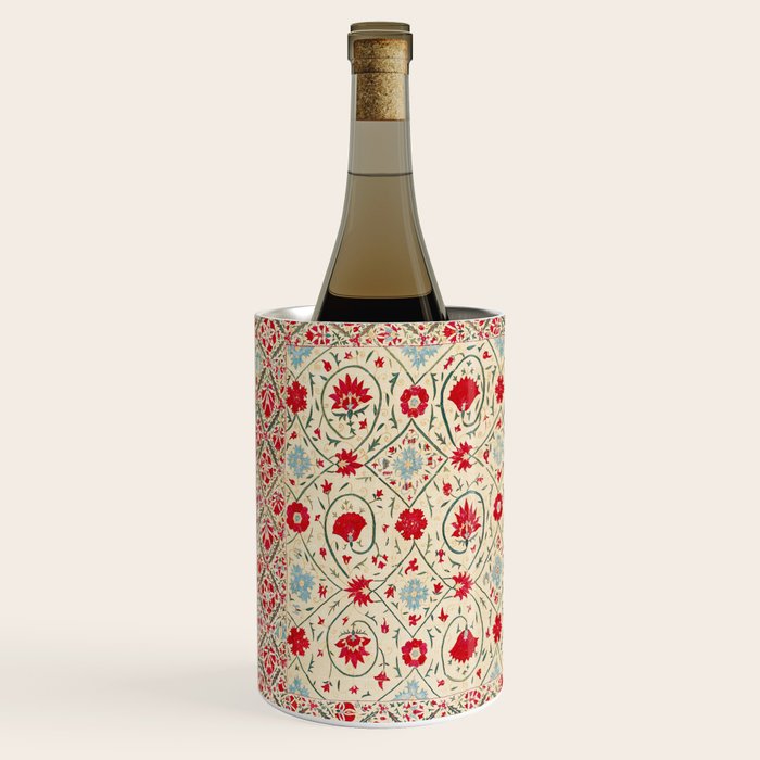 Nurata Suzani Uzbekistan Embroidery Print Wine Chiller Gallery Image 2