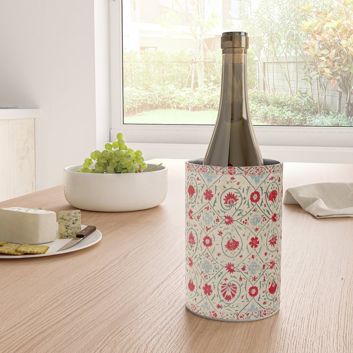 Nurata Suzani Uzbekistan Embroidery Print Wine Chiller Gallery Image 4