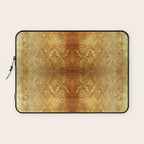 AGED GOLDEN DAMASK Shabby Chic  Laptop Sleeve Gallery Image 1