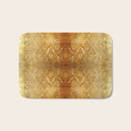 AGED GOLDEN DAMASK Shabby Chic  Bath Mat Gallery Image 1