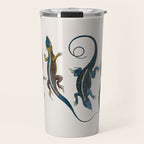 Albertus Seba Snakes And Lizards Blue Travel Mug Gallery Image 1