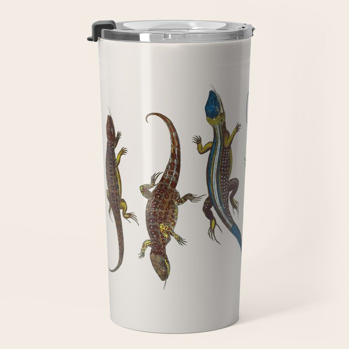 Albertus Seba Snakes And Lizards Blue Travel Mug Gallery Image 3