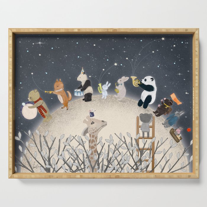 the moon song Serving Tray Gallery Image 1