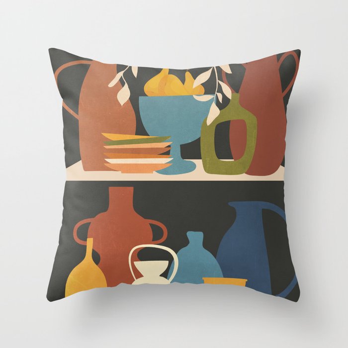 Serenade of Shapes 1 Throw Pillow Gallery Image 6