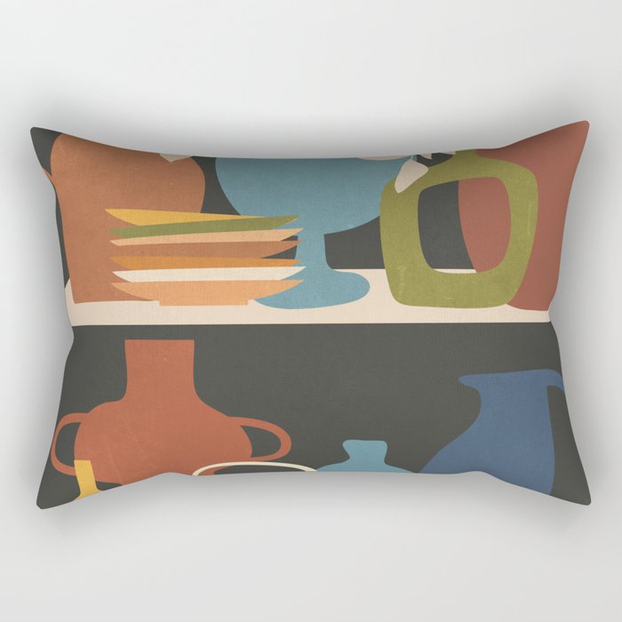 Serenade of Shapes 1 Rectangular Pillow Gallery Image 1