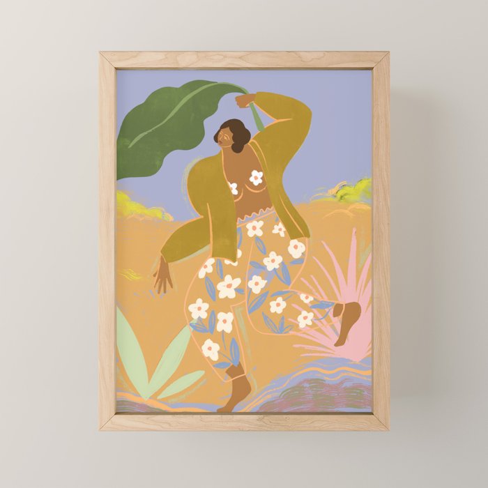 Rainy Frolic  Mini Art Print Gallery Image 1