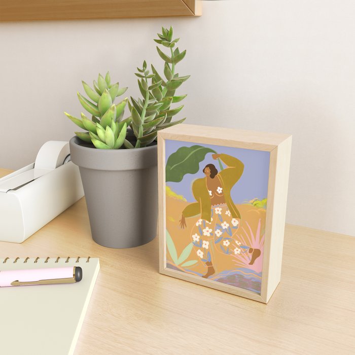 Rainy Frolic  Mini Art Print Gallery Image 2