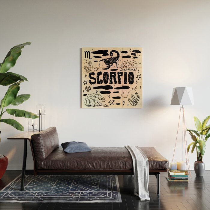 Celestial Scorpio Wood Wall Art Gallery Image 2