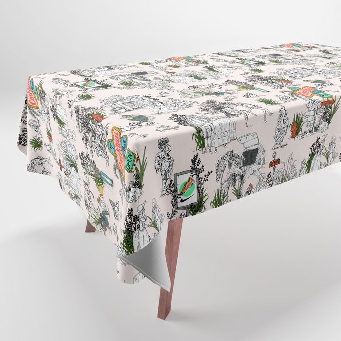 Toile de Jouy Between eras 01 Tablecloth Gallery Image 1