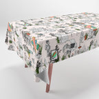 Toile de Jouy Between eras 01 Tablecloth Gallery Image 1