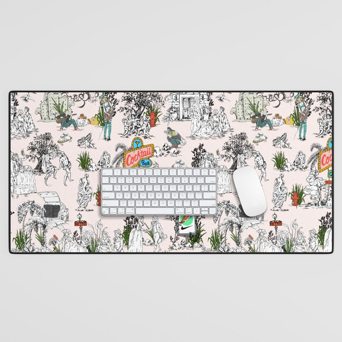 Toile de Jouy Between eras 01 Desk Mat Gallery Image 1