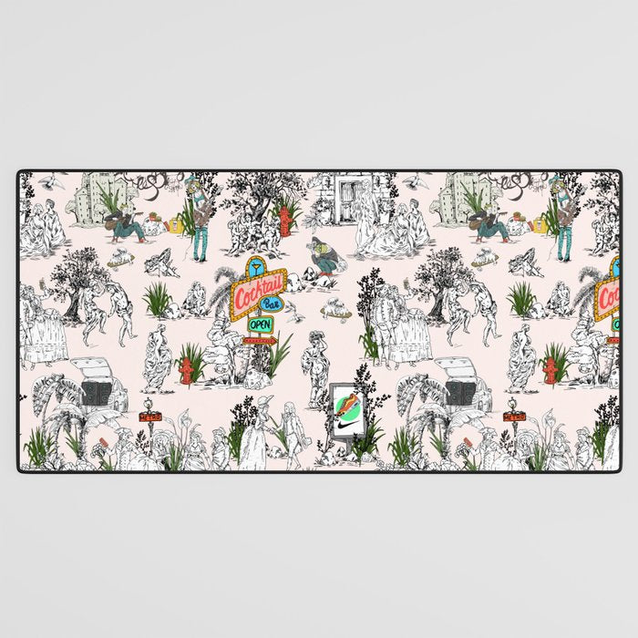 Toile de Jouy Between eras 01 Desk Mat Gallery Image 3