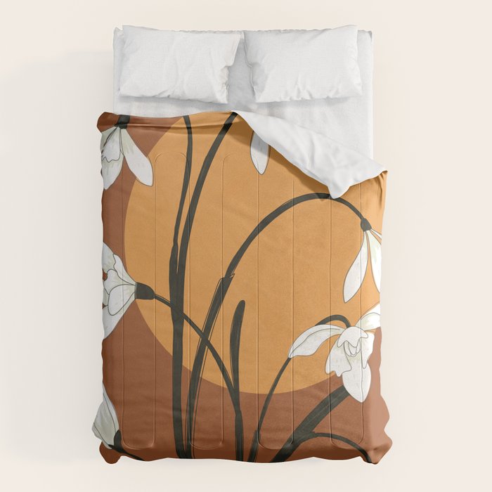 Beautiful Snowdrop Flowers 2 Comforter Gallery Image 1