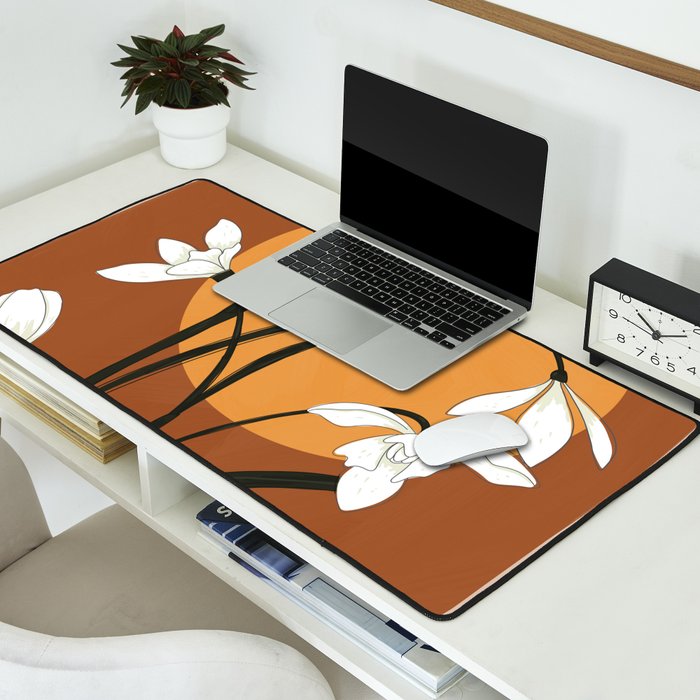 Beautiful Snowdrop Flowers 2 Desk Mat Gallery Image 2