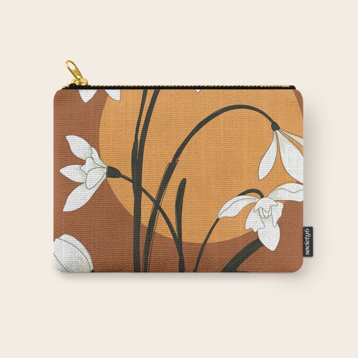 Beautiful Snowdrop Flowers 2 Carry All Pouch Gallery Image 1
