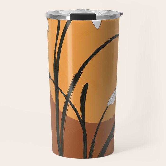 Beautiful Snowdrop Flowers 2 Travel Mug Gallery Image 1