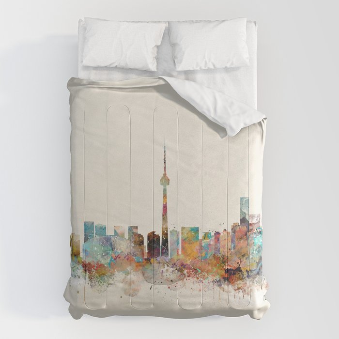 Toronto Ontario skyline Comforter Gallery Image 6
