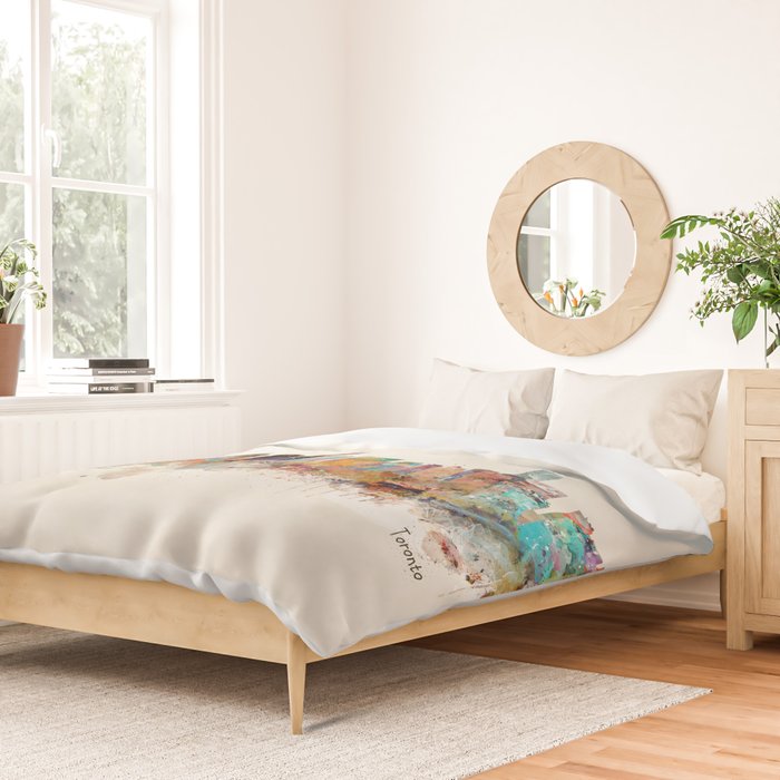 Toronto Ontario skyline Duvet Cover Gallery Image 2