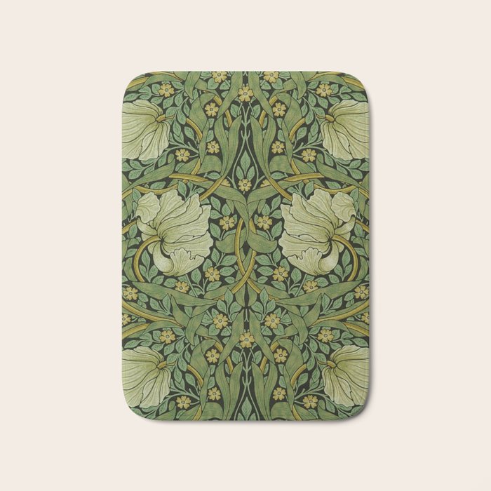 Pimpernel by William Morris Antique Vintage Victorian Jugendstil Art Nouveau Retro Pattern  Bath Mat Gallery Image 1