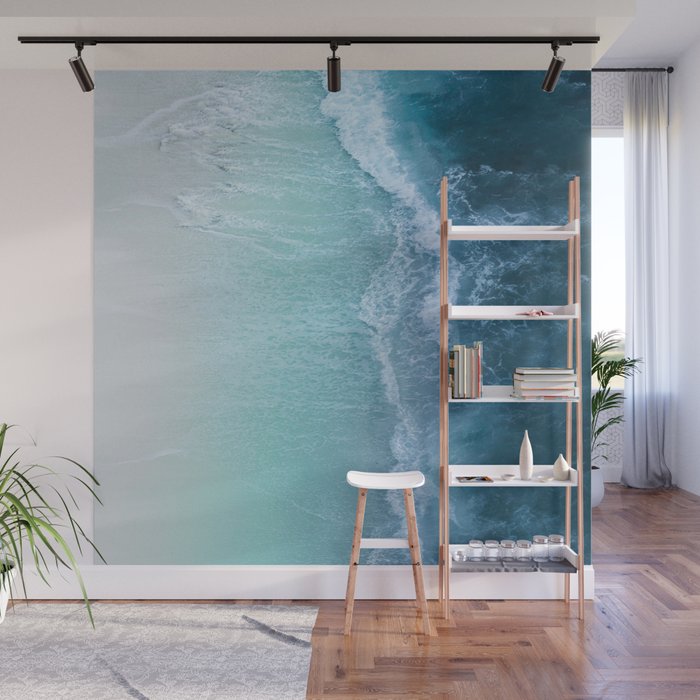 Turquoise Sea Wall Mural Gallery Image 1