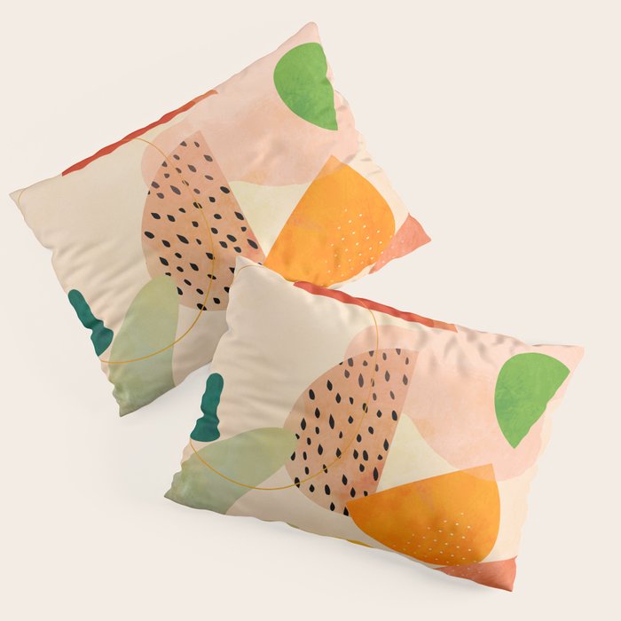 modern art abstract shapes play 1 Pillow Sham Gallery Image 3