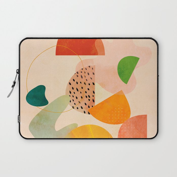modern art abstract shapes play 1 Laptop Sleeve Gallery Image 1