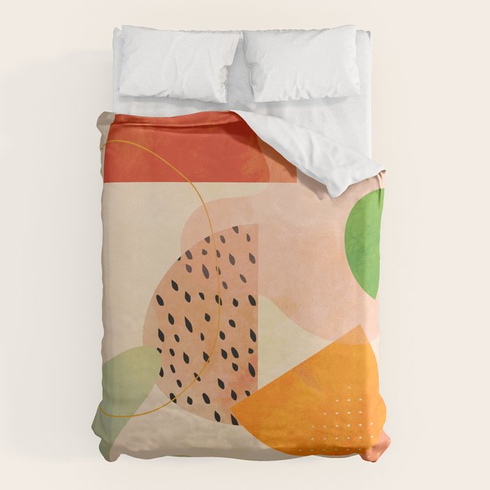 modern art abstract shapes play 1 Duvet Cover Gallery Image 1
