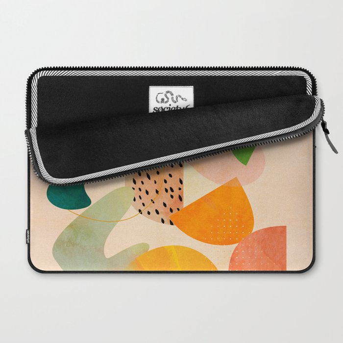 modern art abstract shapes play 1 Laptop Sleeve Gallery Image 2