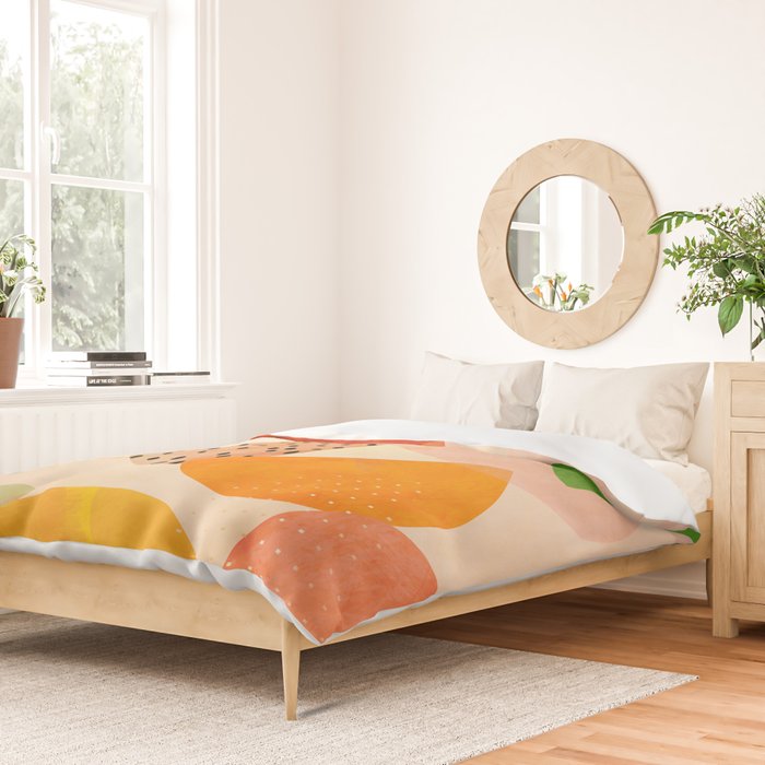 modern art abstract shapes play 1 Duvet Cover Gallery Image 2