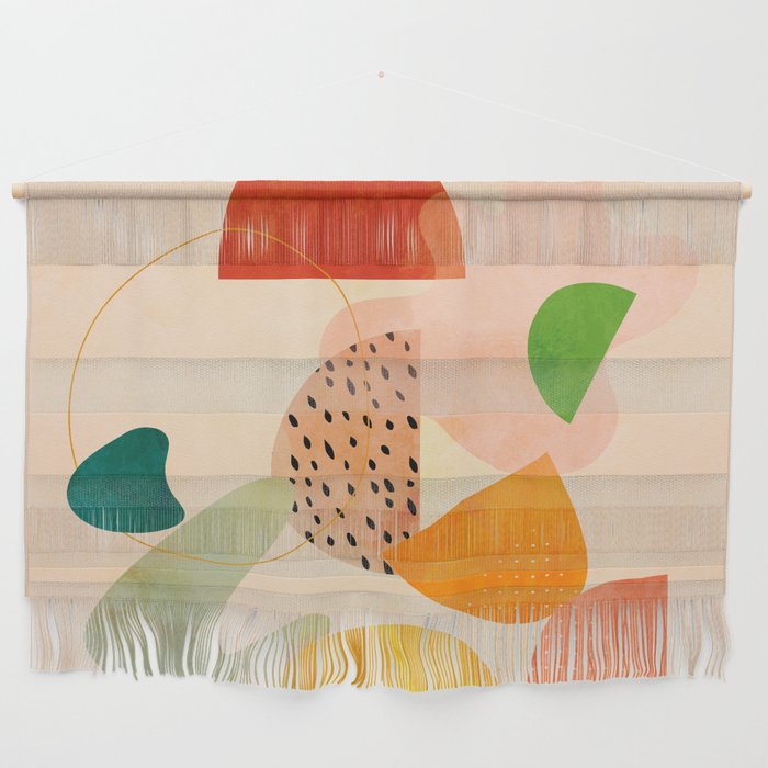 modern art abstract shapes play 1 Wall Hanging Gallery Image 1