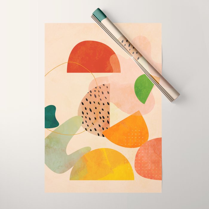 modern art abstract shapes play 1 Wrapping Paper Gallery Image 1