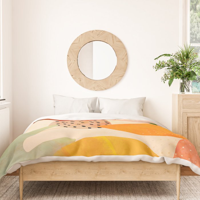 modern art abstract shapes play 1 Duvet Cover Gallery Image 3