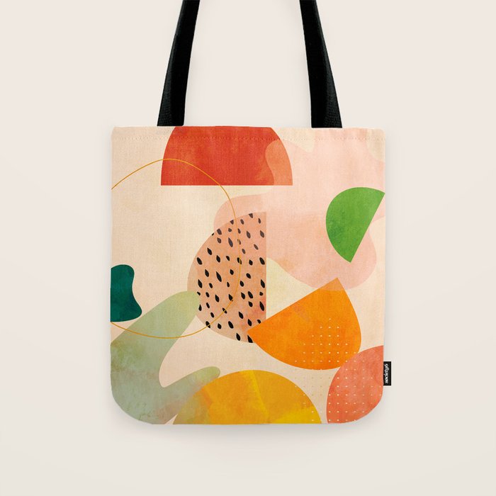 modern art abstract shapes play 1 Tote Bag Gallery Image 1