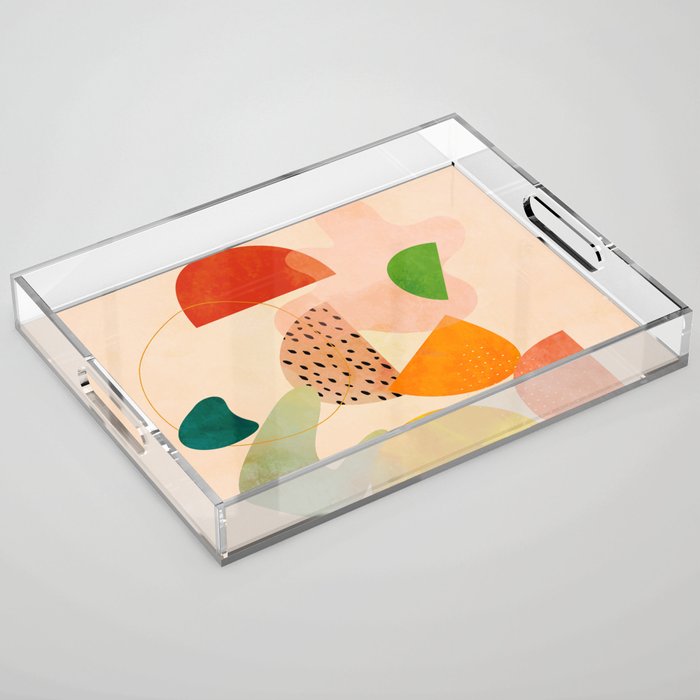 modern art abstract shapes play 1 Acrylic Tray Gallery Image 1