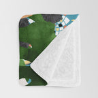 Morocco Vacay #illustration #painting Throw Blanket Gallery Image 3