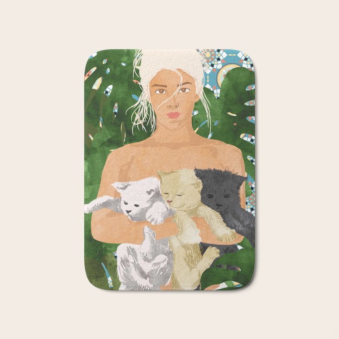 Morocco Vacay #illustration #painting Bath Mat Gallery Image 1
