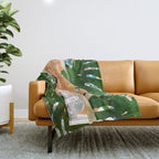 Morocco Vacay #illustration #painting Throw Blanket Gallery Image 1